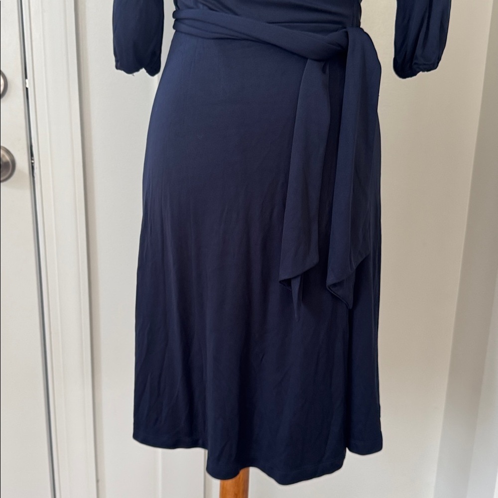 Diane Von Furstenberg Blue Classic Wrap Dress Size 4 - Picture 8 of 8